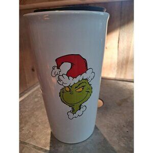 DR. SEUSS THE GRINCH WHO STOLE CHRISTMAS CERAMIC COFFEE TRAVEL TUMBLER RETIRED